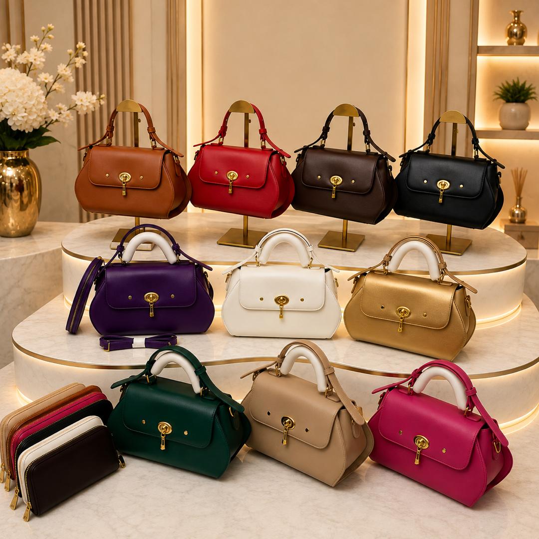 STOCK 2 in 1 QUALITY LEATHER BAG