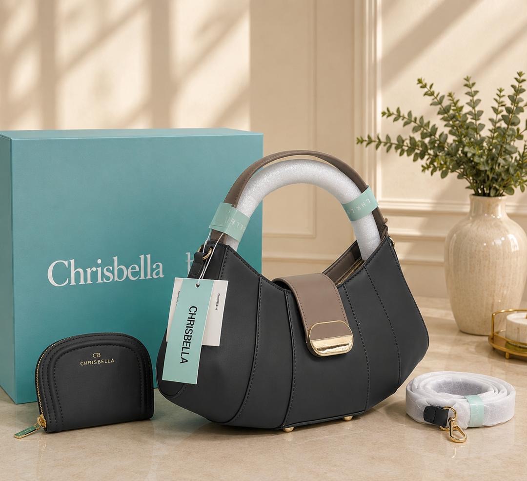 CHRISBELLA 2 in 1 QUALITY LEATHER BAG